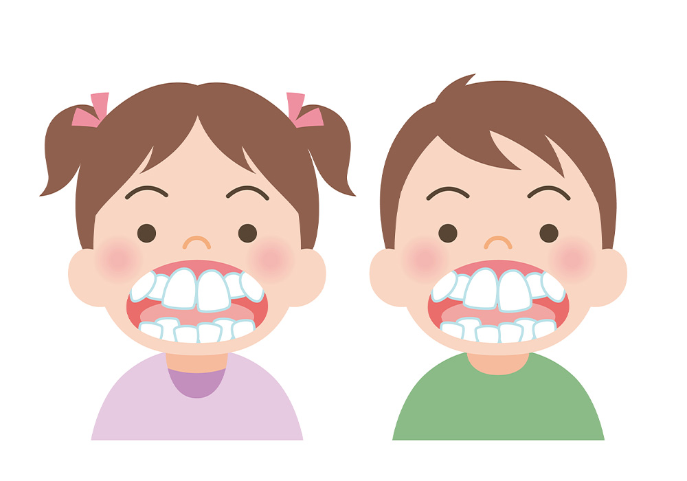 歯並びの乱れにつながる可能性