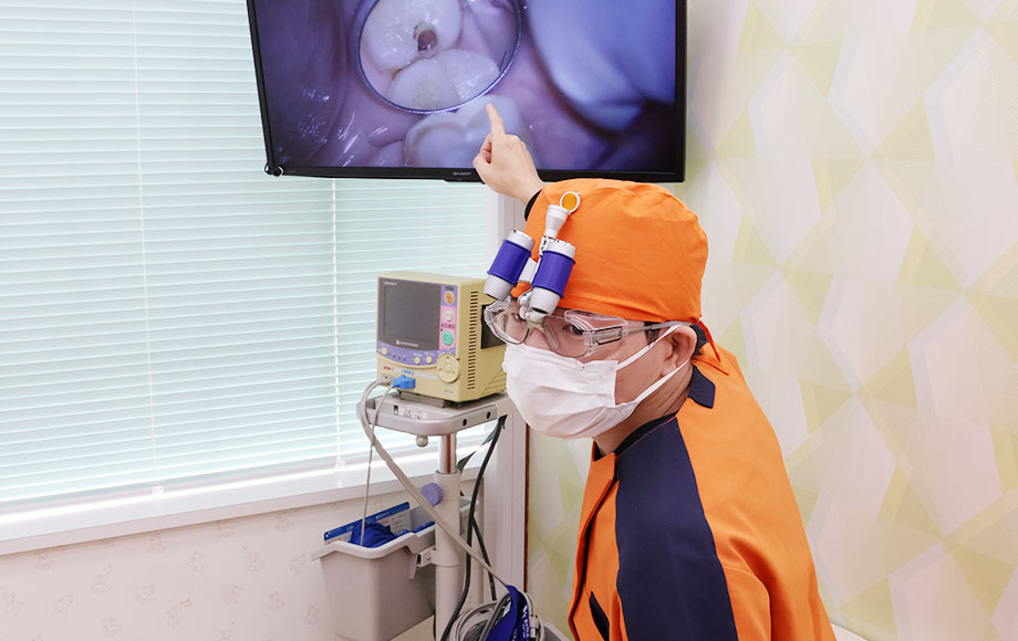 先進設備を導入した視覚的にわかりやすい説明